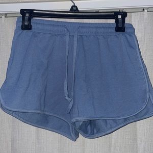 Blue athletic women shorts
